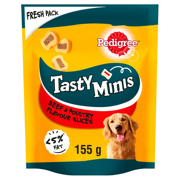 Pedigree Tasty Bites Dog Chewy Slices 155g