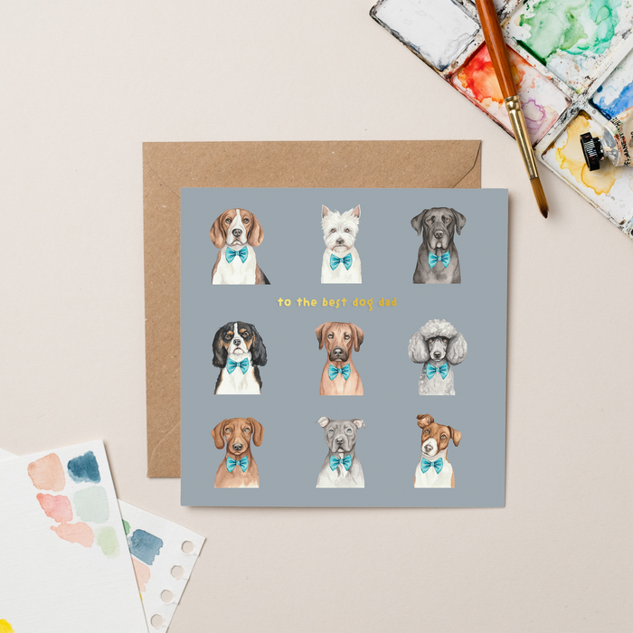 Dog Dad Gold Foil card