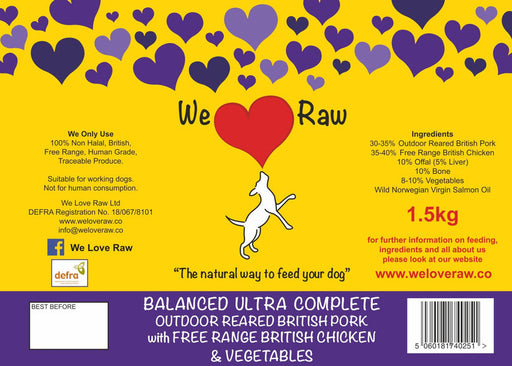 We Love Raw Balanced Ultra Chicken & Pork Complete