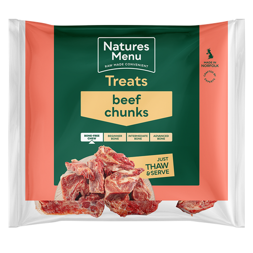 Natures Menu Frozen Beef Chunk Treats 1kg
