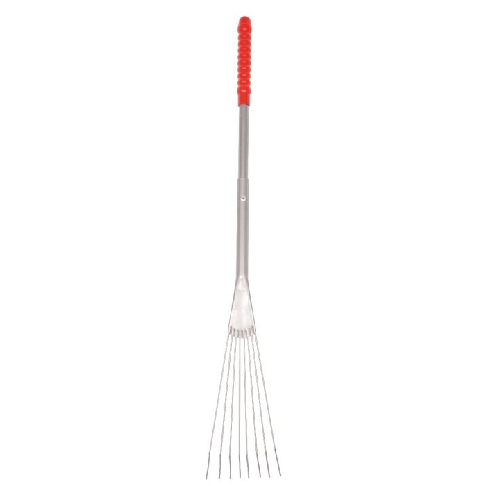 Red Gorilla Big Tidee Metal Rake - Long Handle Red - RAKE ONLY
