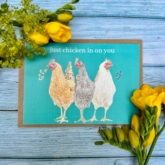 Chicken thinking of you Card