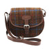 Rowan Harris Tweed Saddle Bag Brown Check
