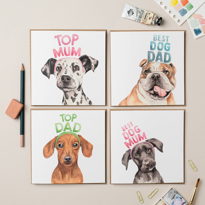 Top Dad Dachshund card
