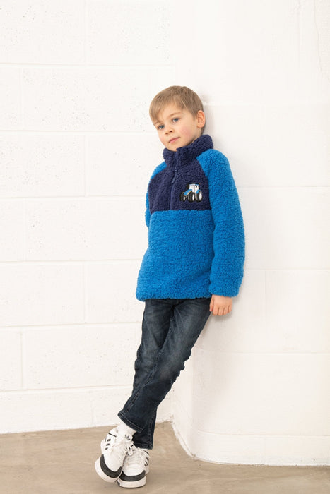 LightHouse Caden Fleece Blue Tractor