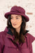Lighthouse Waterproof Canterbury Cloche Hat Plum
