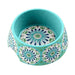 Tarhong Carmel Medallion Pet Bowl Turquoise