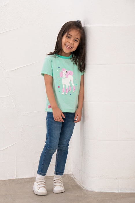 Lighthouse Causeway Short Sleeved T-Shirt Mint Poodle