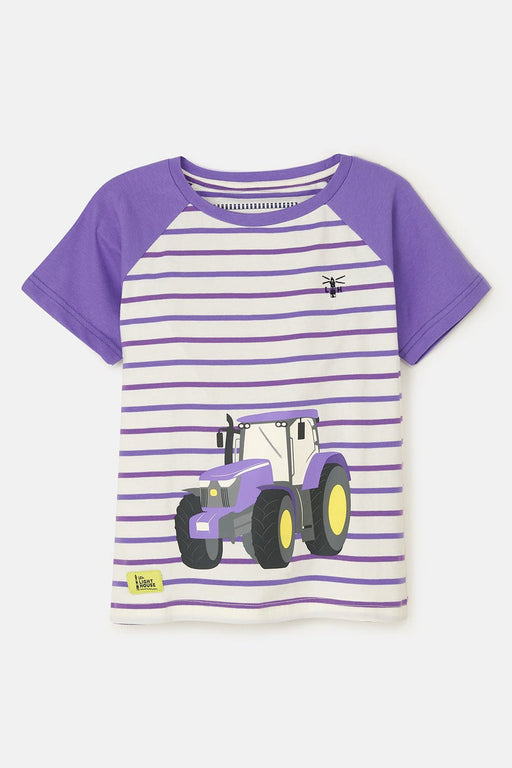 Lighthouse Causeway Short Sleeve Kids T-Shirt Purple