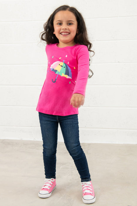 Lighthouse Kids Causeway Long Sleeve Top Umbrella Print