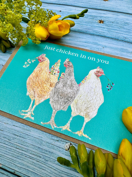 Chicken thinking of you Card