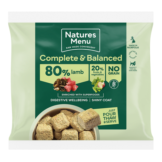 Natures Menu Complete & Balanced 80/20 80% Lamb 1kg
