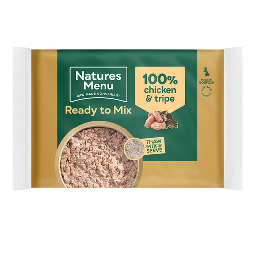 Natures Menu Ready To Mix Chicken & Tripe Block 400g