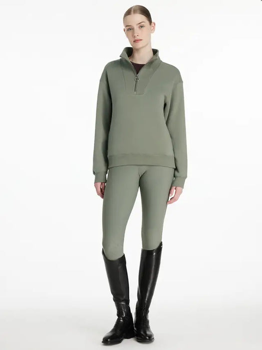 LeMieux Keira 1/4 Zip Sweatshirt Rosemary