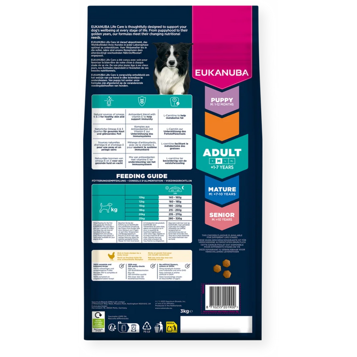 Eukanuba Adult Medium Breed 3kg Chicken