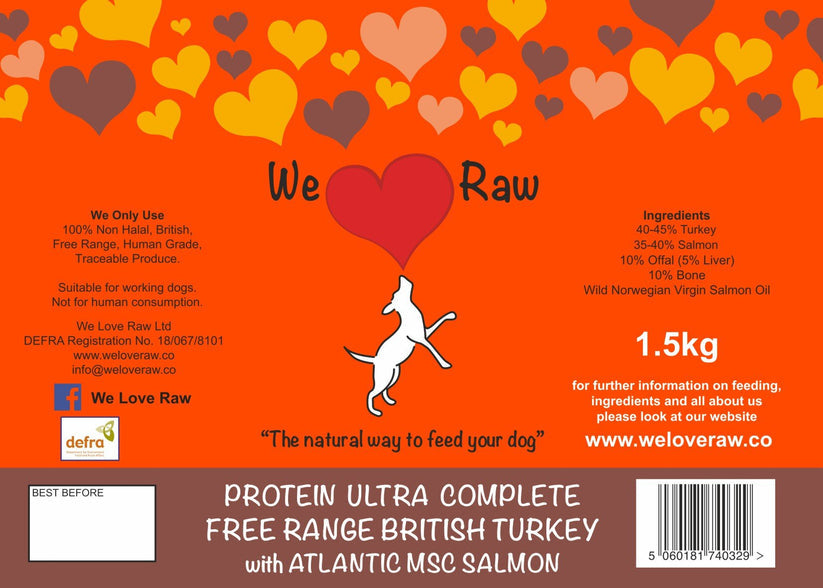 We Love Raw Protein Turkey & Salmon Complete