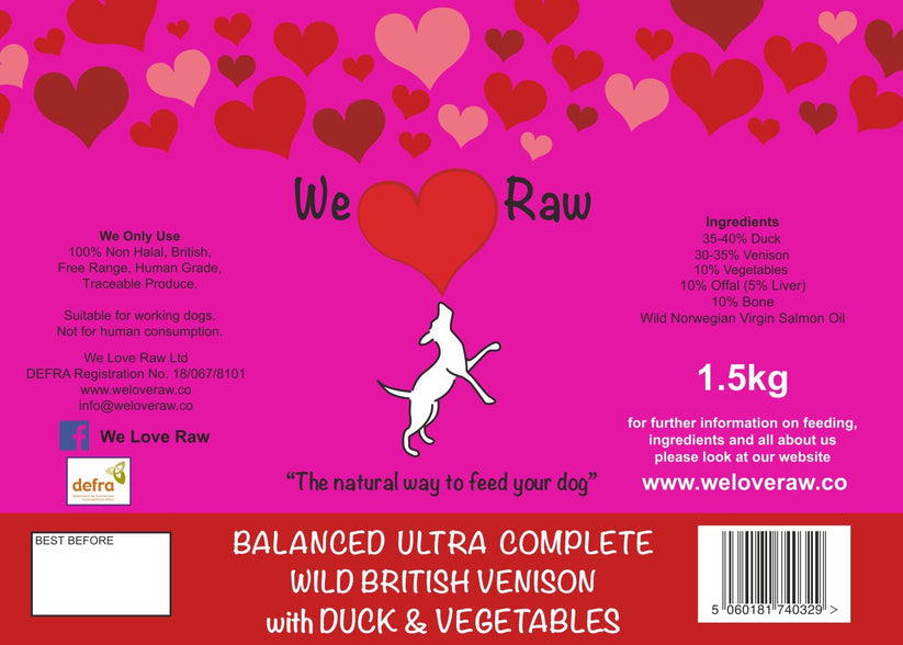 We Love Raw Balanced Ultra Duck & Venison Complete
