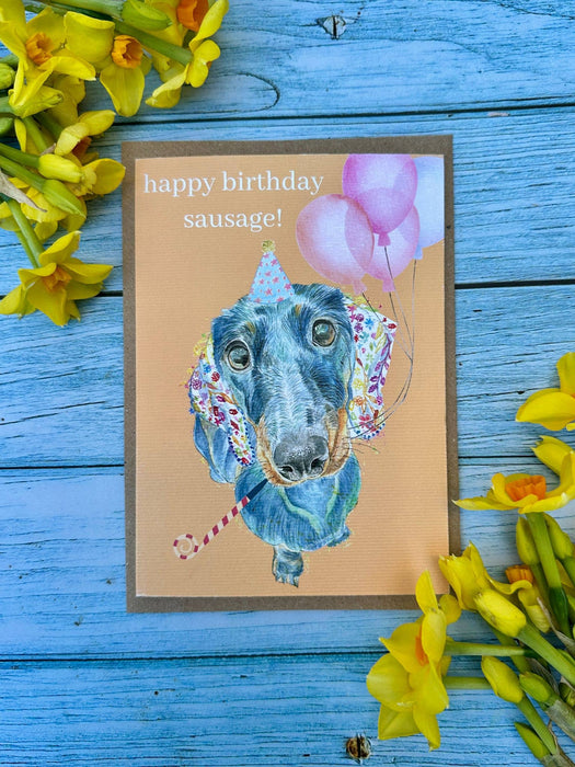Dachshund Birthday Dog Card