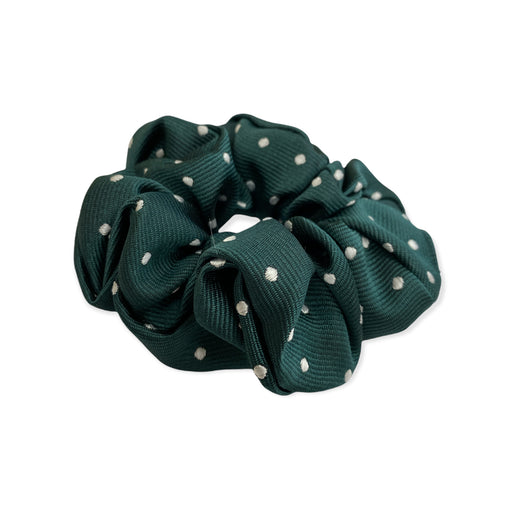 Scrunchie Green Polka Dot