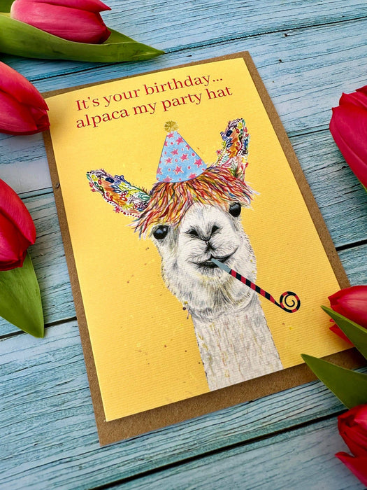 Alpaca Birthday Card