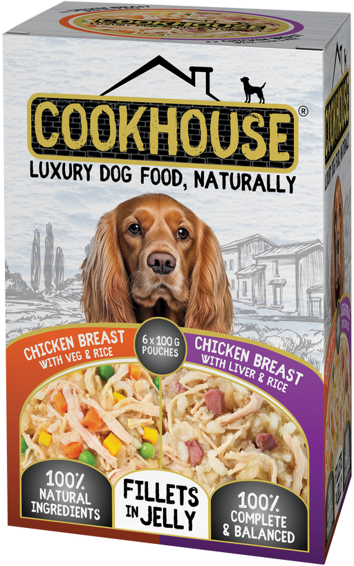 Cookhouse Dog Pouch Chicken 6x100g

