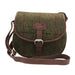 Rowan Harris Tweed Saddle Bag Green Check