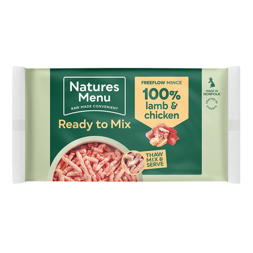 Natures Menu Raw Frozen Freeflow Lamb & Chicken 2kg