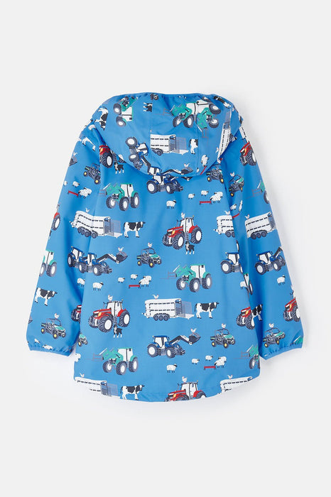 Lighthouse Boys Finlay Coat Blue Farm Print
