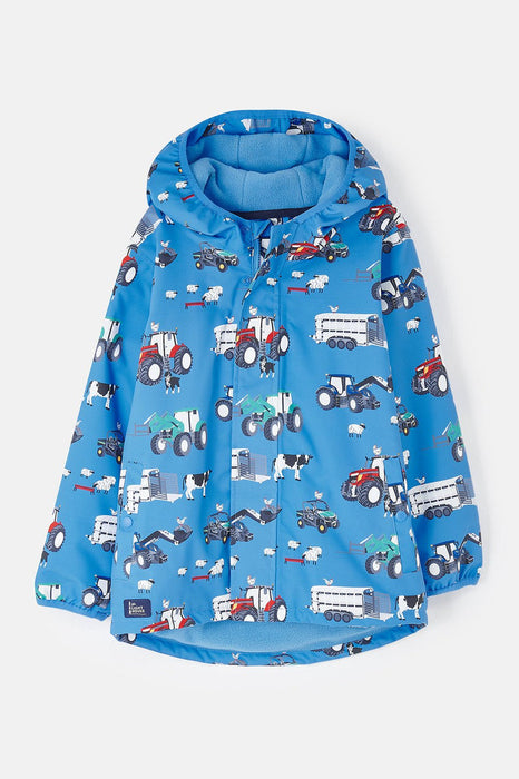 Lighthouse Boys Finlay Coat Blue Farm Print
