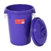 Red Gorilla Bin With Clip Lid  Purple