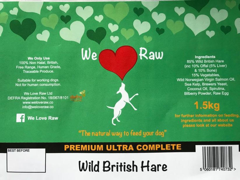We Love Raw Premium Wild British Rabbit