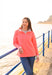 Lighthouse Haven Jersey Top Coral