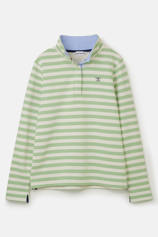 Lighthouse Haven Jersey Top Green Stripe