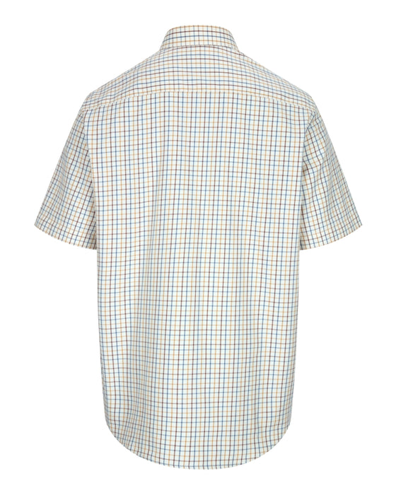 Hoggs Kessock Brown & Blue Short-Sleeved Shirt