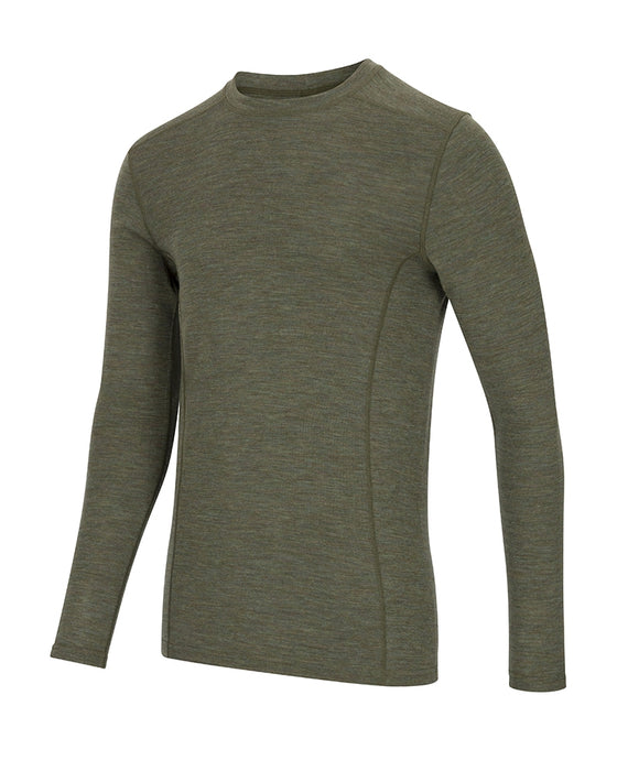 Hoggs 100% Merino Long Sleeve Base Layer Green