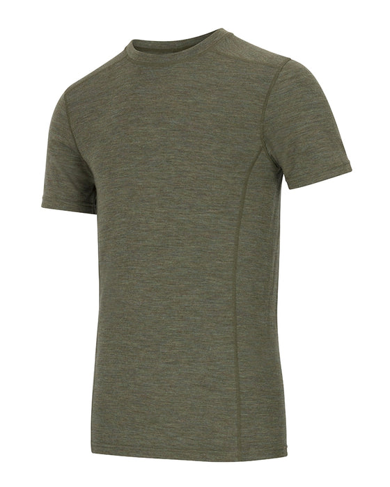Hoggs 100% Merino Short Sleeve Base Layer Green