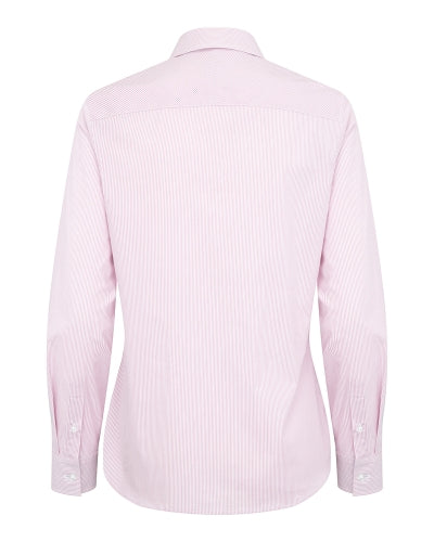 Hoggs Women's Ingliston Stripe Shirt Pink & White