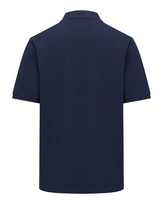 Hoggs Stewart Block Polo Shirt Navy