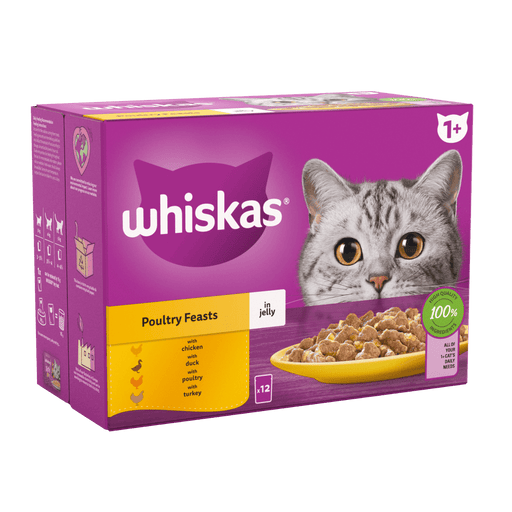 Whiskas Pouches 1+ Poultry 12x85g