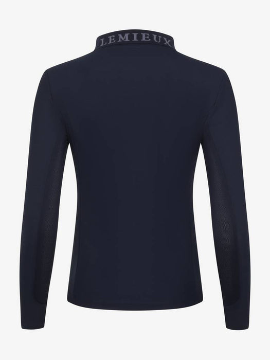 LeMieux Sport Polo Shirt Navy Long Sleeve