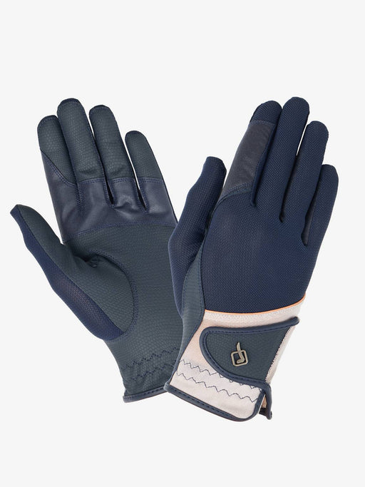 LeMieux Pro Mesh Glove Apricot & Navy