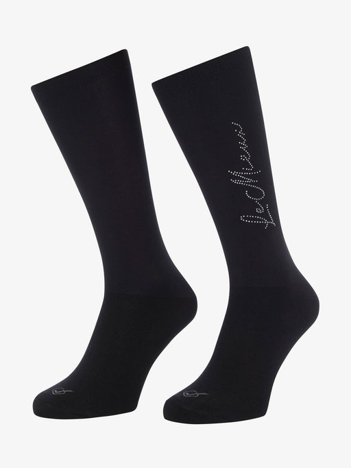 LeMieux Sparkle Competition Sock Black