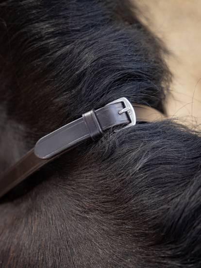 LeMieux Magna Grip Brown & Silver Rubber Rein
