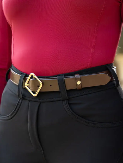 LeMieux Cleo Leather Belt Brown
