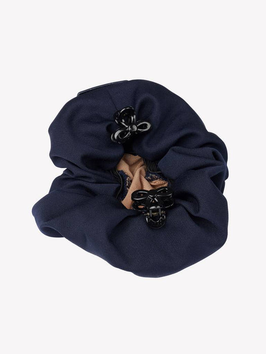 LeMieux Scrunchie Navy With Crystal Hair Net