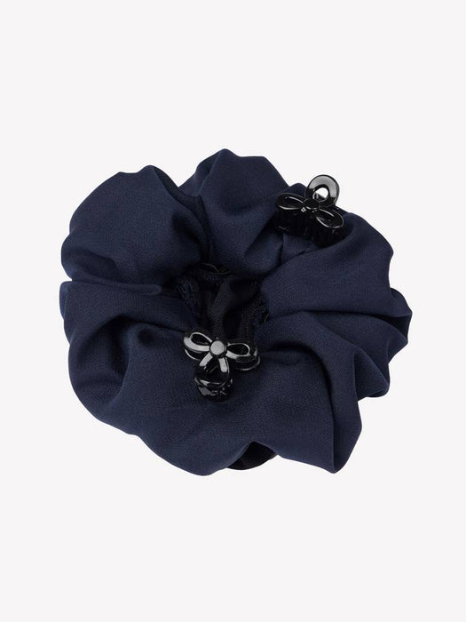 LeMieux Scrunchie Navy With Crystal Hair Net