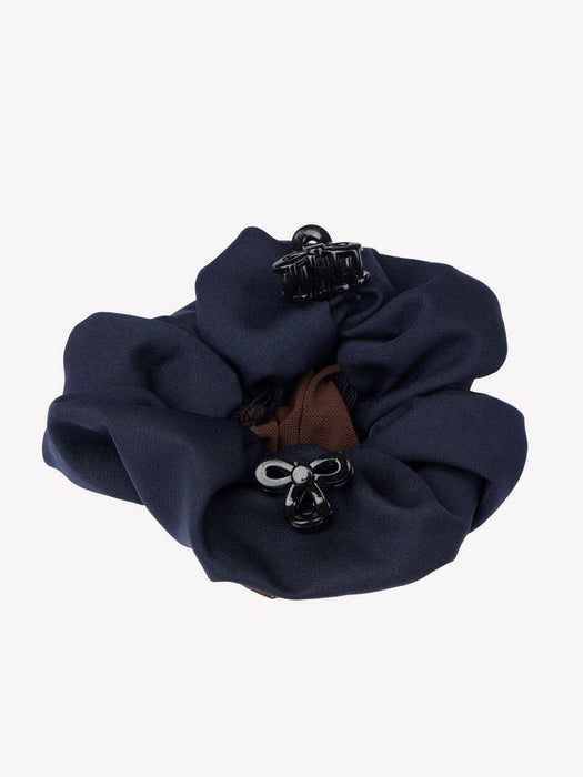 LeMieux Scrunchie Navy With Crystal Hair Net