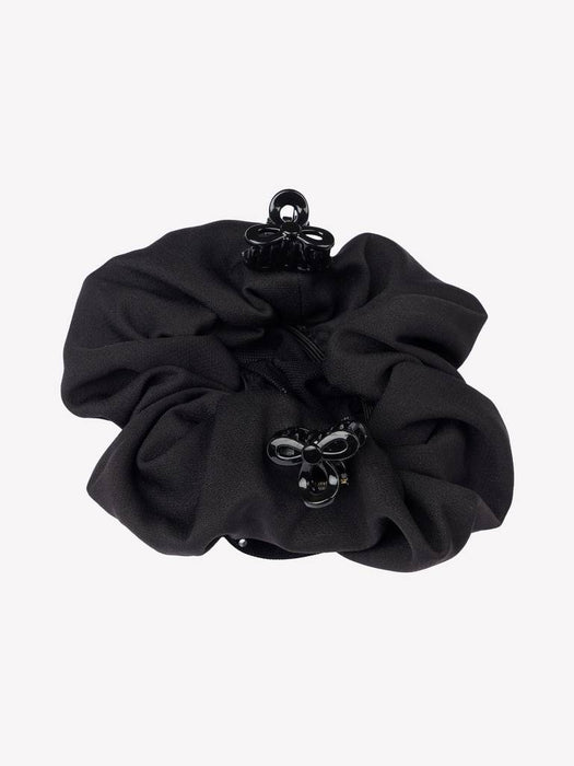 LeMieux Scrunchie Black With Crystal Hair Net