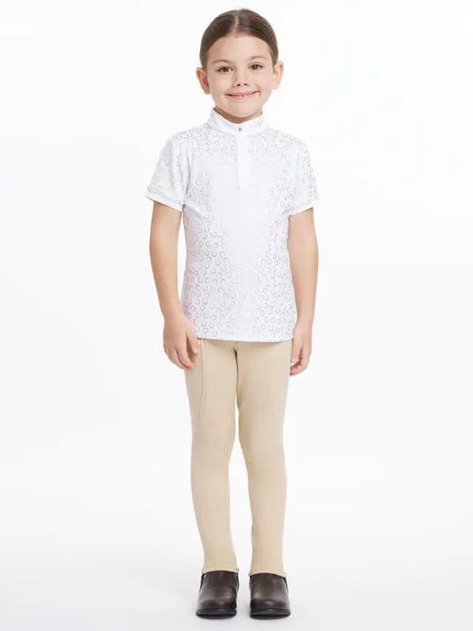 LeMieux Bella White & Horseshoe Show Shirt