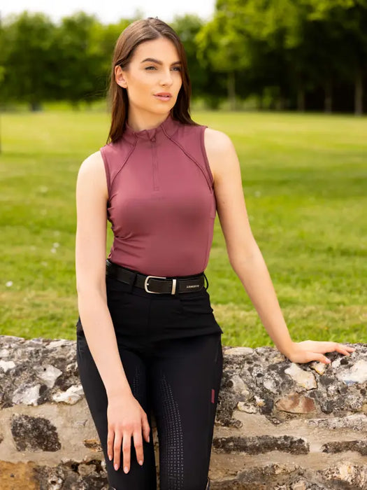 LeMieux Maria Mesh Sleeveless Baselayer Rosewood